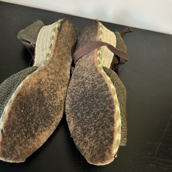 UGG Delmar Wedge Peep Toe Espadrille Sandals - Picture 7 of 9